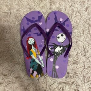 Jack and Sally Flip Flops